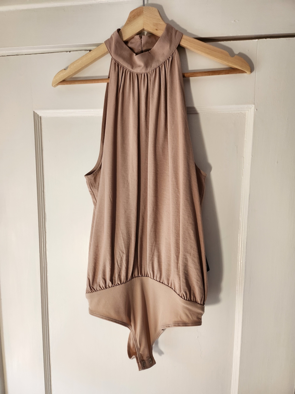 NWT Express Sz S Blush Pink Halter Neck Bodysuit